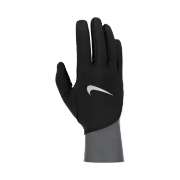 Mănuși de alergare de bărbați Nike Pacer Midweight, negru/gri, L