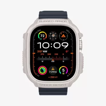 Carcasă Spigen Rugged Armor pentru Apple Watch Ultra 1/2/3 (49mm) - Dune Beige