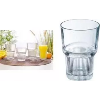 Pahar Esmeyer Arcoroc Starline din sticlă călită, 310 ml, set de 6, rezistent la mașina de spălat vase, stivuil 384-6733