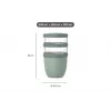 Vas termoizolant pentru mâncare MEPAL Thermo Lunchpot Ellipse Nordic Sage 700 ml 107658094700