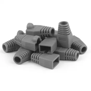 Manșon cablu RJ45 DANICOM DSIT gri mare - 10 bucăți DC-RJ45-BOOT-L-GREY-10PCE