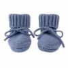 Papuci bebeluș Lodger Slipper din lână merinos, Storm, 0-6 luni