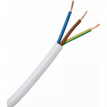 Cablu flexibil alb rezistent la ulei PVC HEINRICH KOPP H05VV5-F 3G 1mm² 10m 151710849
