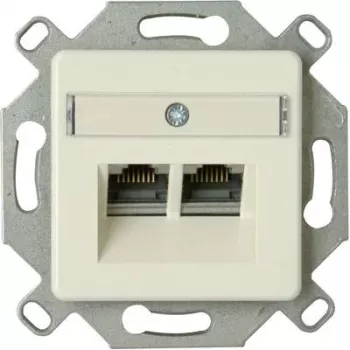Modul priză de rețea RJ45 ecranat HEINRICH KOPP Cat.6a, aluminiu, 1 port, LSA 920100004