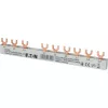 Bară de distribuție trifazată cu furcă Eaton 10mm² 6 module 63A EVG3PHAS/N/6MODUL/LS 303366