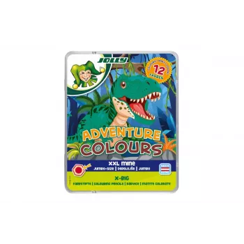 Creioane colorate JOLLY X-BIG Adventure Colours, culori asortate, pachet de 12 (3099-0151)