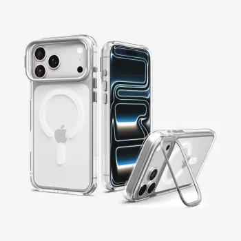 Husă MagSafe SPIGEN Ultra Hybrid Optik S pentru iPhone 17 Pro Max / 18 Pro Max - transparent/argintiu