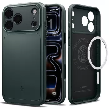 Husă MagSafe Spigen Thin Fit pentru iPhone 18 Pro Max / 17 Pro Max - Abyss Green