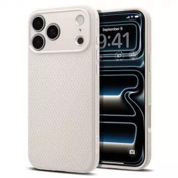 Husă Spigen Liquid Air pentru iPhone 17 Pro / 18 Pro - Natural Titanium