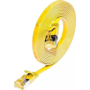 Wirewin SLIM PKW-STP-SLIM-K6A 0.1 GE Cat6a U/FTP Patch Cable, 0.1 m, Yellow