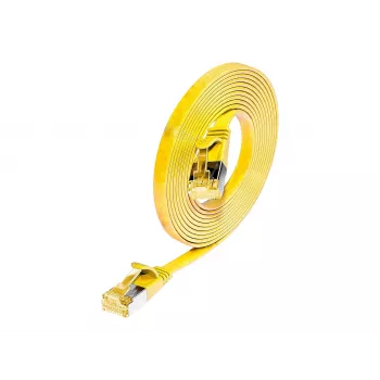 Wirewin SLIM PKW-STP-SLIM-K6A 0.1 GE Cat6a U/FTP Patch Cable, 0.1 m, Yellow