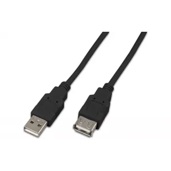 Wirewin USB A-A MF 0.5 SW USB 2.0 Extension Cable, 0.5 m, Black