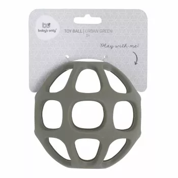 Minge de dentiție din silicon BABY'S ONLY BO-860.862.125.50, 0+, Urban Green