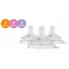 Set tetine din silicon Philips Avent Natural Response (3 bucăți, flux 3, de la 1 lună)