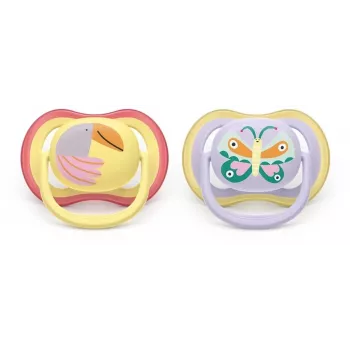 Suzetă Philips Avent Ultra Air 0-6 luni, set de 2, albastru și verde