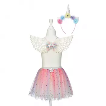 Set costum Souza! Celestia - fustă, bentită și aripi pentru fete 5-7 ani