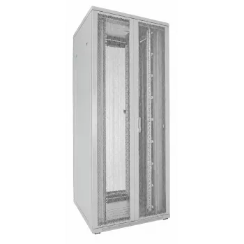 Dulap rack server DSIT 42U 19 inch 800x800x2000 mm alb, uși duble perforate față și spate DS8842DD-W