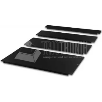 Wirewin BP 1U BL 19 inch Rack Brush Cable Management Panel, Black