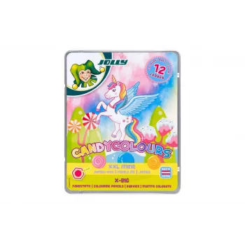 Creioane colorate JOLLY X-BIG CANDYCOLOURS, culori asortate, 12 buc. (3099-0137)