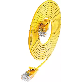 Wirewin Cat.6 SLIM-Light Patch Cable, U/UTP, 0.15 m, Yellow PKW-LIGHT-K6 0.15 GE