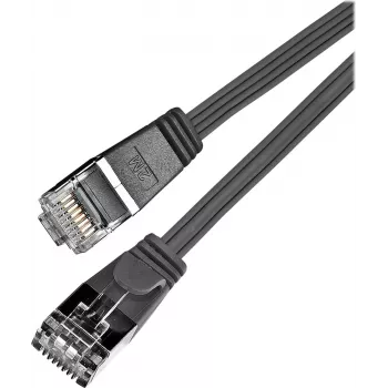 Wirewin Triotronik PKW-STP-SLIM-KAT6 20.0 SW - 20m Cat6 U/FTP Slim Ethernet Patch Cable, Black