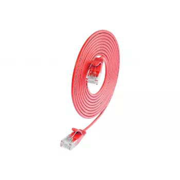 Cablu patch Cat.6 Slim-Light U/UTP, 10 m, roșu, Wirewin SLIM UL6 10 RT PKW-LIGHT-K6 10.0 RT