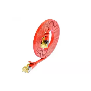 Cablu patch Ethernet slim Cat6a U/FTP, RJ45 tată la tată, roșu, 3 m, Wirewin PKW-STP-SLIM-K6A 3.0 RT