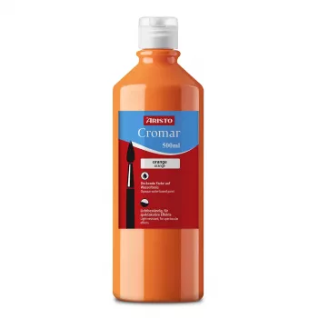 ARISTO Cromar Liquid Tempera Paint Orange 500 ml, 1 Bottle (AR30910)