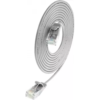 Cablu Wirewin SLIM UL6 3 GR Cat.6 Slim-Light, U/UTP, 3,0 m, gri (PKW-LIGHT-K6 3.0)