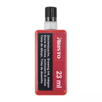 Cerneală de desen ARISTO roșie 23 ml, 1 flacon (AR64803)