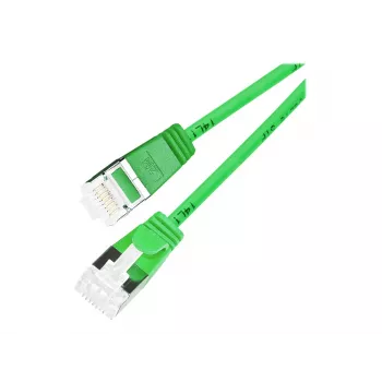 Cablu patch Ethernet Wirewin PKW-LIGHT-STP-K6A 5.0 GN Cat 6a U/FTP Slim, verde, 5 m