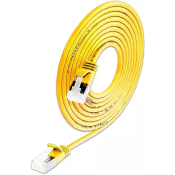 Cablu patch Ethernet Wirewin SLIM-LS-K6A 0.15 YE 50 Cat6a U/FTP Slim, 0,15 m, galben, set de 50 buc.