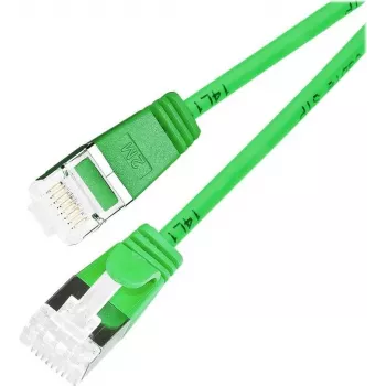 Cablu patch Ethernet subțire Wirewin Cat 6a U/FTP, 0,25 m, verde PKW-LIGHT-STP-K6A 0.25 GN