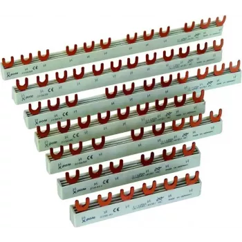 Bară de faze Eaton VG-4PHAS/12MODUL cu 4 poli, 12 module, roșu 215643