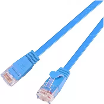 Cablu patch subțire Wirewin Cat.6 U/UTP 0,1m albastru PKW-SLIM-KAT6 0.1 BL