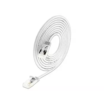 Cablu patch rotund subțire Wirewin PKW-LIGHT-STP-K6A 0.5 WS Cat 6a U/FTP, PoE, 0,5 m, alb