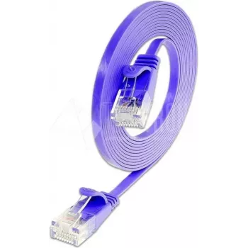 Cablu patch Ethernet subțire Wirewin Cat6 U/UTP, 0,25 m, violet PKW-SLIM-KAT6 0.25 VT