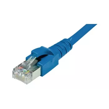 Cablu patch Dätwyler unilan CAT 6a S/FTP, RJ45 la RJ45, 1 m, LSZH, albastru 653 708