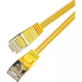 Cablu patch SLIM Cat.6 Wirewin SLIM S6 15 GE, STP (PIMF), 15 m, galben, PKW-STP-SLIM-KAT6 15.0 GE