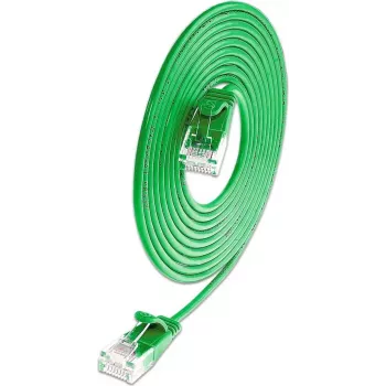 Cablu patch rotund Wirewin SLIM KAT6A 10 Gigabit Light, U/UTP, Ø 3,6 mm, verde (SLIM-L-UU-K6A 0.15 GN)