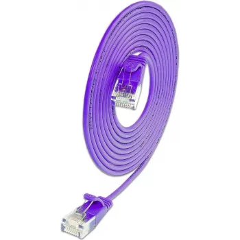 Wirewin SLIM KAT6A 10 Gigabit Light patch cable round, U/UTP, Ø 3.6 mm, violet (SLIM-L-UU-K6A 0.25 VT)