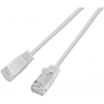 Cablu patch rotund Wirewin SLIM KAT6A 10 Gigabit Light, U/UTP, Ø 3,6 mm, alb (SLIM-L-UU-K6A 2.0 WT)