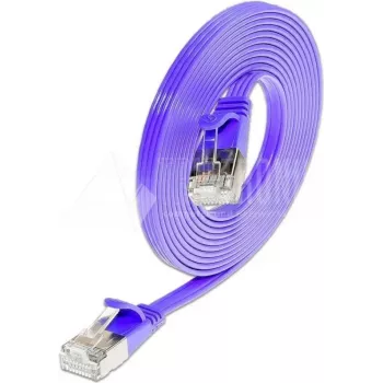 Wirewin Triotronik PKW-STP-SLIM-KAT6 25.0 VT Cat6 U/FTP Slim Patch Cable, RJ45 Male to Male, 10/100/1000Base-T, Violet
