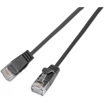 Wirewin SLIM KAT6A 10 Gigabit Light Patch Cable Round, U/UTP, Ø 3.6 mm, Black (SLIM-L-UU-K6A 7.5 BK)