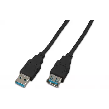 Cablu prelungitor USB 3.2 Gen 1 Wirewin USB 3.0 A-A MF 0.5 SW, 0,5 m, negru