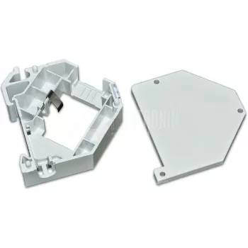 Wirewin WKS DIN Rail Kit - Keystone Jack DIN Rail Mounting Bracket, Plastic, Grey