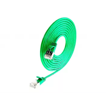 Wirewin Triotronik PKW-LIGHT-STP-K6 5.0 GN Cat6 STP Patch Cable, RJ-45 Male to RJ-45 Male, 5 m, Green