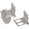 Suport pentru șină DIN Wirewin pentru 2 module Keystone, sistem Keystone metalic (WKS DIN RAIL HOLDER 2)