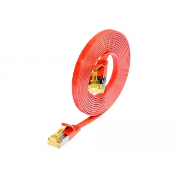 Wirewin Cat6a U/FTP Slim Ethernet Patch Cable, 0.1 m, Red PKW-STP-SLIM-K6A 0.1 RT