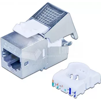 Wirewin Cat6A 10 Gigabit Ethernet Keystone Module, Shielded, Tool-less, Keystone System (WKS JACK STP KAT6A)